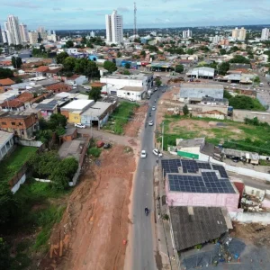 Interdição da Rua Boa Vista marca início de obras do Complexo Leblon em Cuiabá