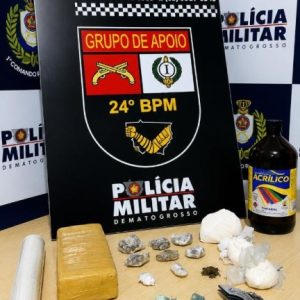 Polícia Militar prende dupla suspeita por tráfico de drogas em Cuiabá