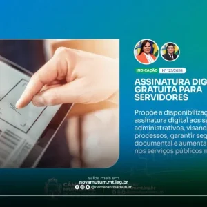 Vereadores propõem assinatura digital gratuita para modernizar serviços públicos em Nova Mutum