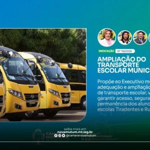 Câmara de Nova Mutum solicita adequação e ampliação de linhas para atender escolas Tiradentes e Rui Barbosa