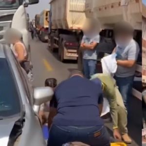 Ultrapassagem de ambulância na BR-163 provoca acidente entre carro e 3 carretas • Olhar Direto