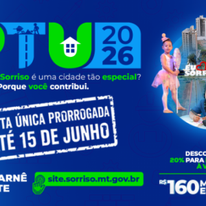 Prefeitura prorroga cota única do IPTU