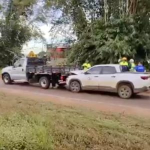 Sinop: três veículos ficam danificados após engavetamento na BR-163