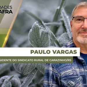 Carazinho/RS registrou 0°C nessa madrugada e teve geadas em áreas de coxilha