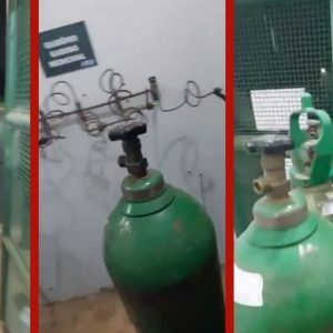 3 pessoas são detidos por tentativa de furto de cilindros de oxigênio