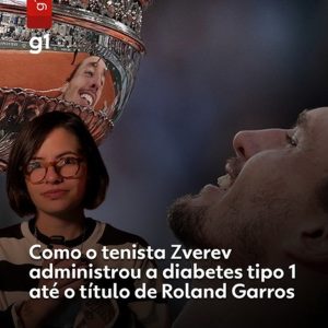 Insulina, sensores e correções durante o jogo: como Zverev administrou a diabetes até o título de Roland Garros