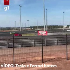VÍDEO: Tesla e Ferrari batem durante evento da Fórmula Truck em MT