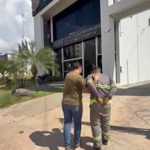 Suspeito foi preso em um canteiro de obras em Nova Mutum. | Mato Grosso – G1 – Globo