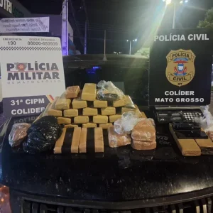 Ação policial apreende 32 kg de drogas e desarticula ponto de armazenamento em Colíder (MT)