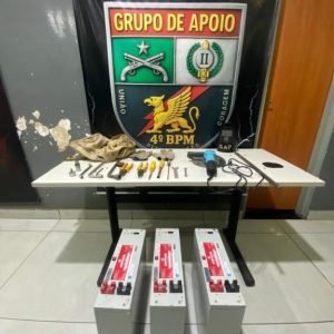 Polícia Militar prende homem por furtar baterias avaliadas em R$ 21 mil