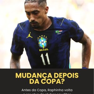 NOVA CASA? Clubes planejam propostas de 80 milhões de euros por Raphinha