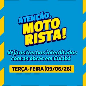 ATENÇÃO, MOTORISTAS! 

As obras na Av. do CPA continuam avançando em Cuiabá, e …