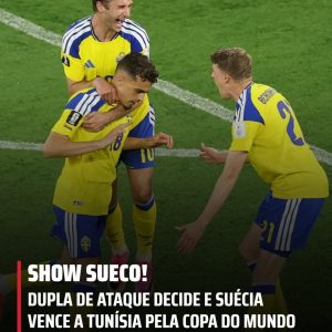 Com show coletivo e golaços, Suécia massacra a Tunísia e…

Notícia completa no…