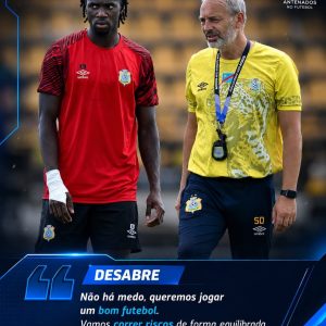 Sébastien Desabre, técnico da RD Congo, está confiante contra Portugal.

#RDCon…