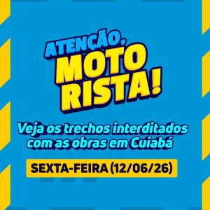 ATENÇÃO, MOTORISTAS! 

As obras na Av. do CPA continuam avançando em Cuiabá, e …