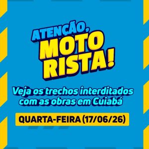 ATENÇÃO, MOTORISTAS! 

As obras na Av. do CPA continuam avançando em Cuiabá, e …