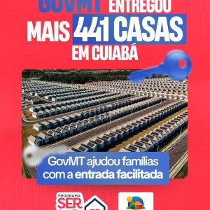 441 NOVOS LARES ENTREGUES EM CUIABÁ  

O sonho da casa própria se tornou realida…