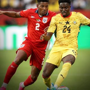 INTERVALO! Tudo igual entre Gana e Panamá até aqui: 0 a 0.

#Gana #Panamá #Ante…