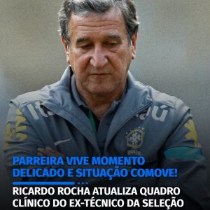 Ricardo Rocha revelou a preocupação com o estado de saúde de Parreira e fez um a…