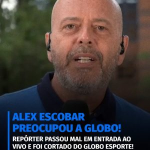 Alex Escobar passou mal em entrada ao vivo na Globo.