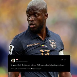 Enner Valencia desperdiçou uma grande oportunidade diante de Curaçao e virou as…