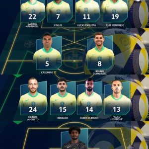 Essa foi a escalação da Seleção Brasileira no amistoso contra o Japão no ano pa…