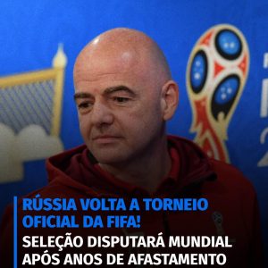 A Fifa confirmou o retorno da Rússia em competições oficiais da entidade e encer…