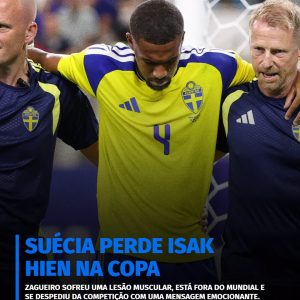 BAIXA CONFIRMADA! Isak Hien está fora da Copa do Mundo após lesão na coxa e des…
