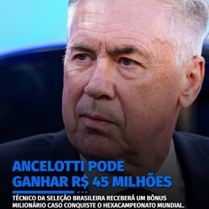 VEM AÍ?  Além do salário de R$ 64 milhões por ano, Carlo Ancelotti pode faturar …