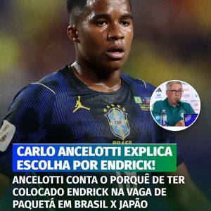 Após Paquetá sentir um problema físico, Carlo Ancelotti optou por colocar Endric…