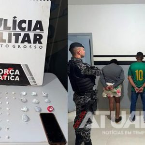 Casal é flagrado transportando drogas para facção e leva polícia até esconderijo em Nova Mutum/MT; Veja vídeo 