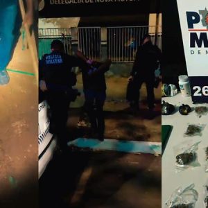 Homem tenta escapar da PM, mas acaba preso com drogas escondidas em mochila, armário e até no quintal em Nova Mutum