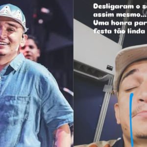“Desligaram o som”: João Gomes desabafa após ter áudio de show cortado