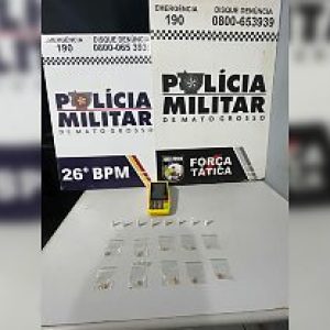 Homem é preso com cocaína e pasta base prontas para venda em Nova Mutum/MT | Power Mix