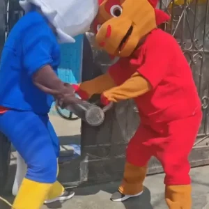 Vídeo: Policiais do Peru se fantasiam de mascote da Copa e prendem homem