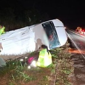 Três veículos se envolvem em acidente na BR-163 entre Lucas do Rio Verde e Nova Mutum/MT; Veja vídeo | Power Mix