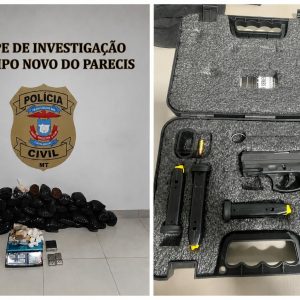 OPERAÇÃO CORTINA DE FUMAÇA: Polícia Civil apreende 20 quilos de drogas, arma e prende três suspeitos em Campo Novo do Parecis.