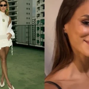 Deborah Secco mostra look de jogo da Copa e chama atenção de Biancardi