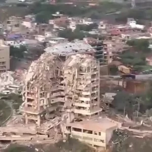 Veja imagens aéreas de prédios destruídos na Venezuela após terremotos