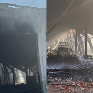 Veja como ficou depósito da Educação após incêndio em Várzea Grande