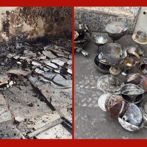 Incêndio em igreja em MT destrói sacristia e causa prejuízo de R$ 500 mil