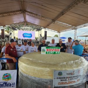 Queijo de 3,2 toneladas produzido em MT bate recorde nacional