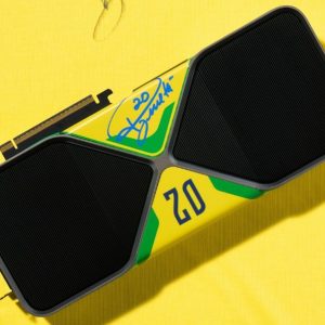 Nvidia faz PC em forma de Maracanã e RTX do Brasil para Lucas Paquetá
