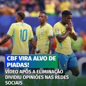 O vídeo publicado pela CBF após a eliminação da Seleção Brasileira provocou uma …