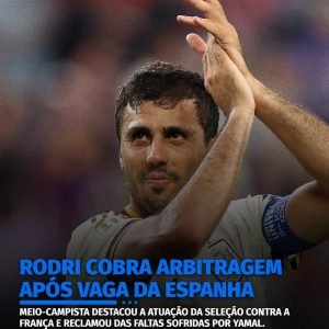 A Espanha garantiu vaga na final da Copa do Mundo, e Rodri fez elogios ao time …