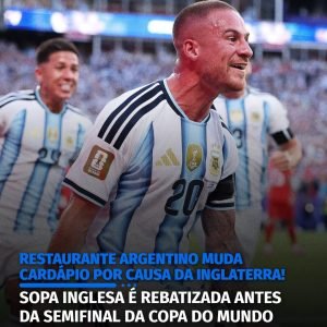 A rivalidade entre Argentina e Inglaterra chegou até o cardápio de um tradiciona…