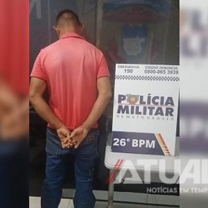 Homem é conduzido após desacato e confusão em unidade de saúde de Nova Mutum/MT