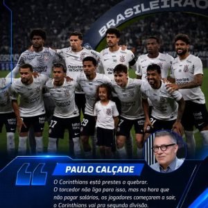 O jornalista Paulo Calçade alerta que o Corinthians está perto de quebrar. 

A …