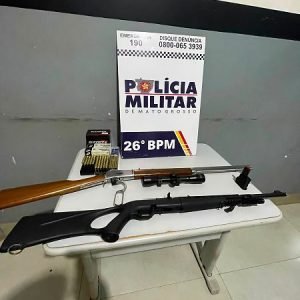 Homem é preso após atirar em via pública e dizer à PM que apenas “testava” espingardas