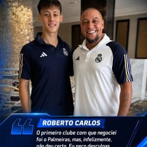 IH RAPAZ!  Em entrevista ao podcast do Palmeiras, o ex-lateral Roberto Carlos pe…